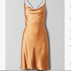 Wilfred diamante dress molten camel NWT NEW